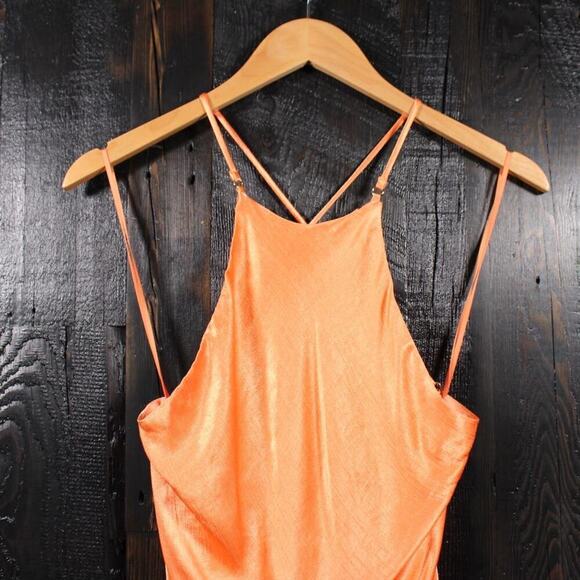 BEC & BRIDGE Annika Silky Slinky Sexy Open Low Back Strappy Mini Dress 4 New - Picture 5 of 13